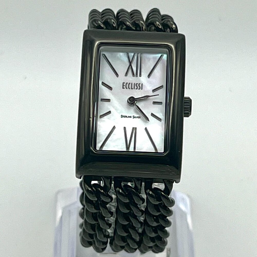 Ecclissi Ladies Watch Mother of Pearl Sterling Silver Working